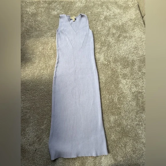 Lavender Ribbed Maxi Dress - Picture 3 of 3